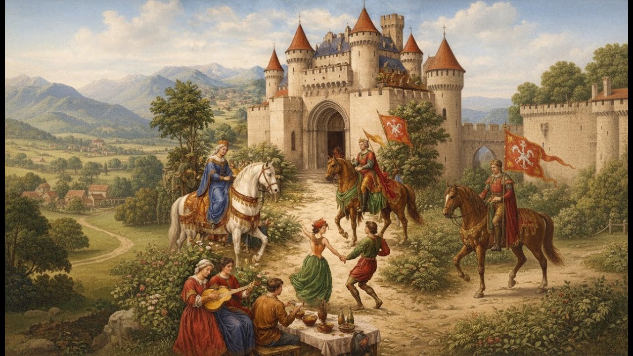 Merry Medieval Melody at the Castle Gate | Simple Happy Lute Music