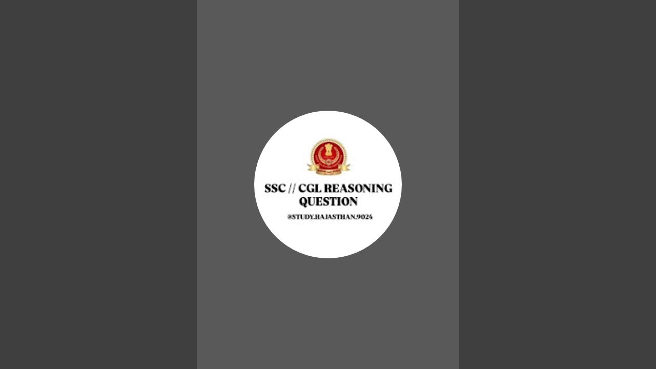ss gd cgl police all reasoning question ❓📝📚📝