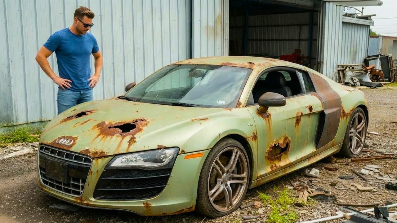 ASMR-реставрация автомобиля! Полная реставрация Audi R8 V10 2016 года &mdash; от ржавчины до как новый