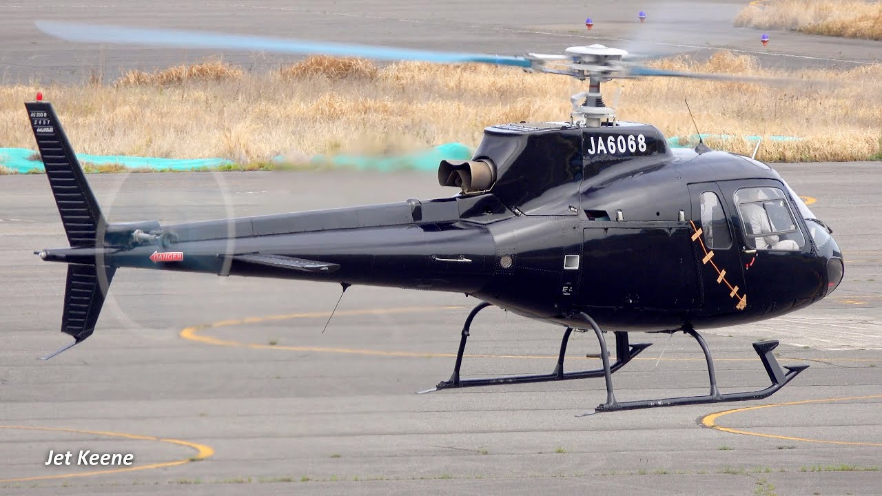Aerospatiale AS350B Ecureuil/Squirrel AStar (Airbus Helicopters H125) Takeoff & Landing