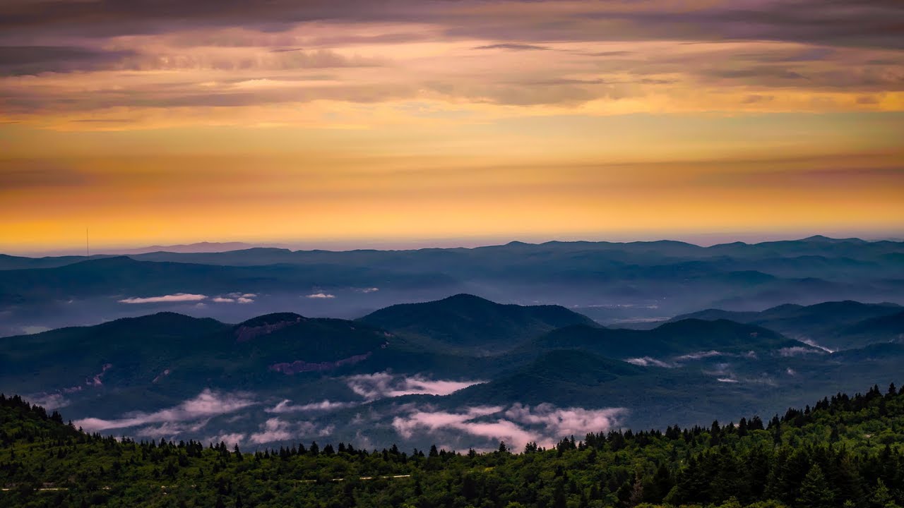 North Carolina USA 4K: Relaxing Music Journey with the beauty of Nature.