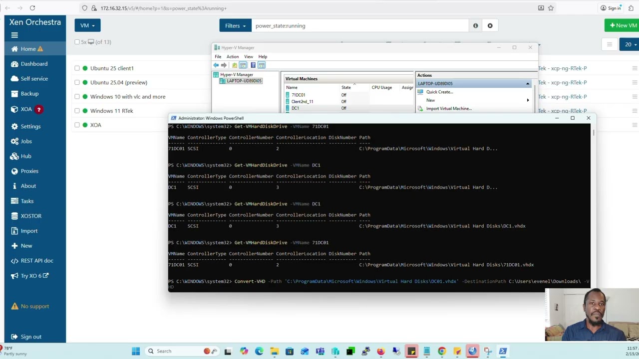 Migrate Hyper-V VM to XCP-NG Kreyol