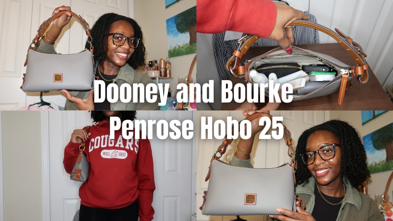 My First Dooney & Bourke Bag! Penrose Hobo 25 Unboxing and What Fits | Dooney Winter Sale