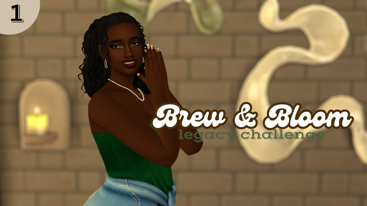 taking the first sip ☕ | the sims 4:  brew & bloom legacy challenge | gen 1, ep. 1