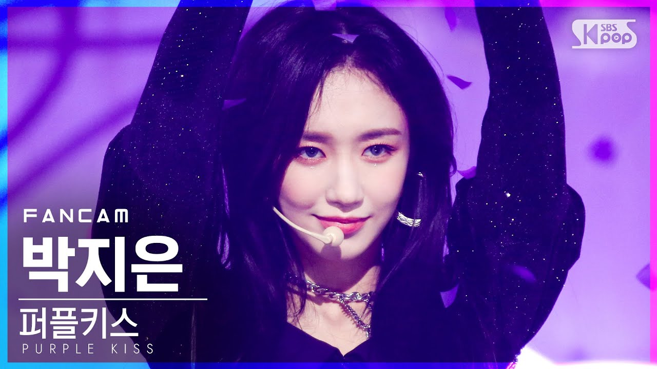 [안방1열 직캠4K] 퍼플키스 박지은 'Ponzona' (PURPLE KISS PARK JI EUN FanCam)│@SBS Inkigayo_2021.03.21.