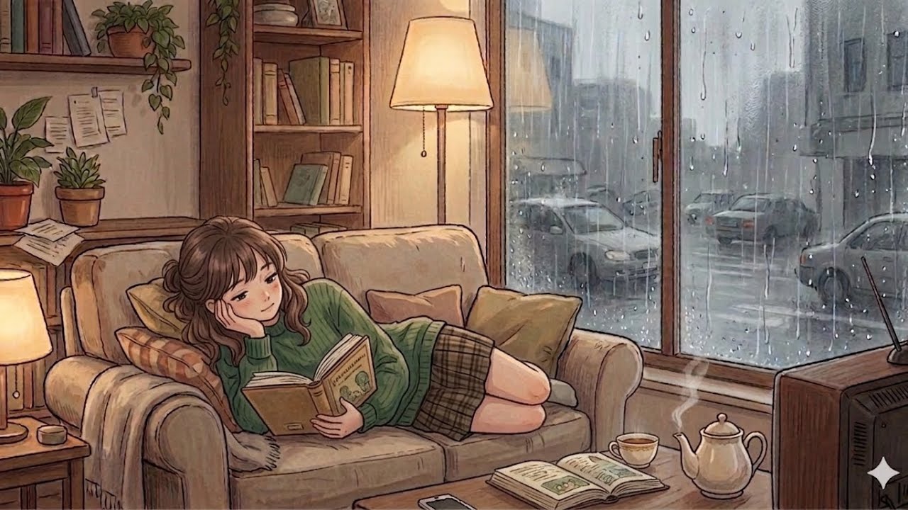 A Peaceful Rainy Day at Home 🌧️ | Ghibli style | ASMR