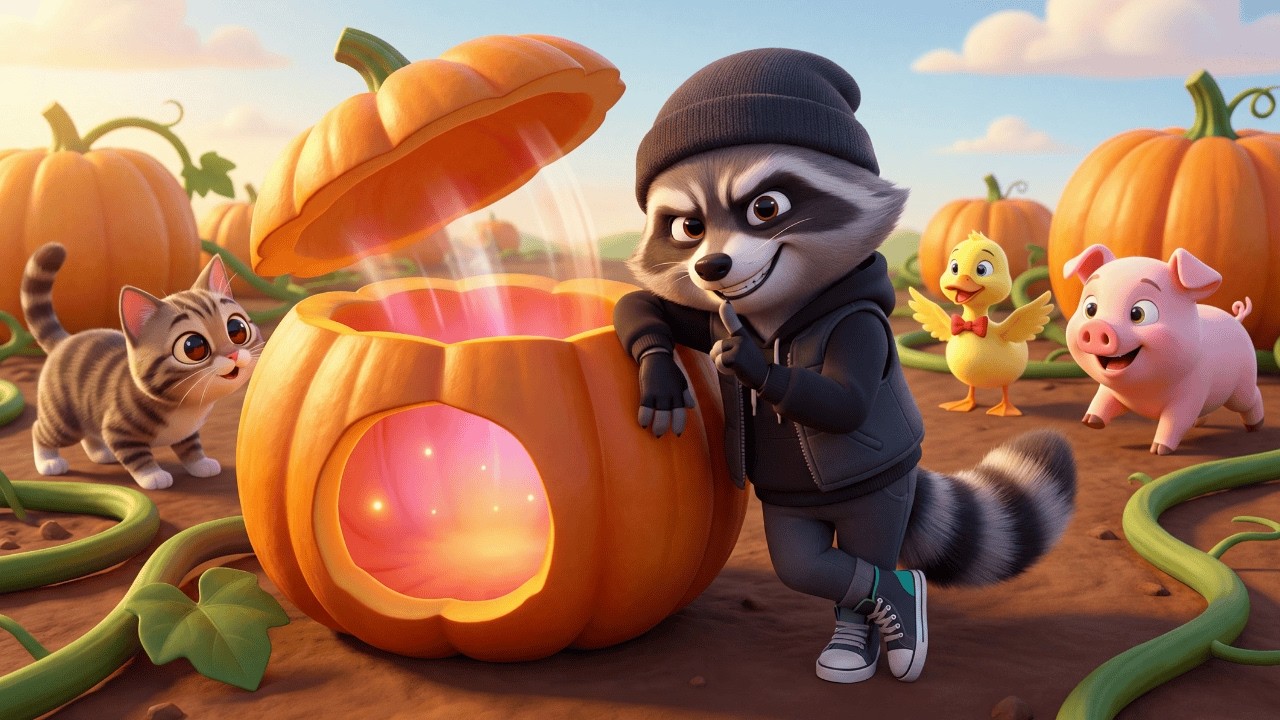 Oh No 😱 Stop the Greedy Raccoon! 🦝🛑 | Police Chase & Happy Ending 🚓✨