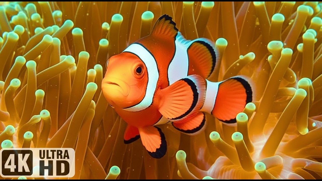 The Best 4K Aquarium - Dive Into The Mesmerizing Underwater Realm, Sea Jellyfish, Coral Reefs