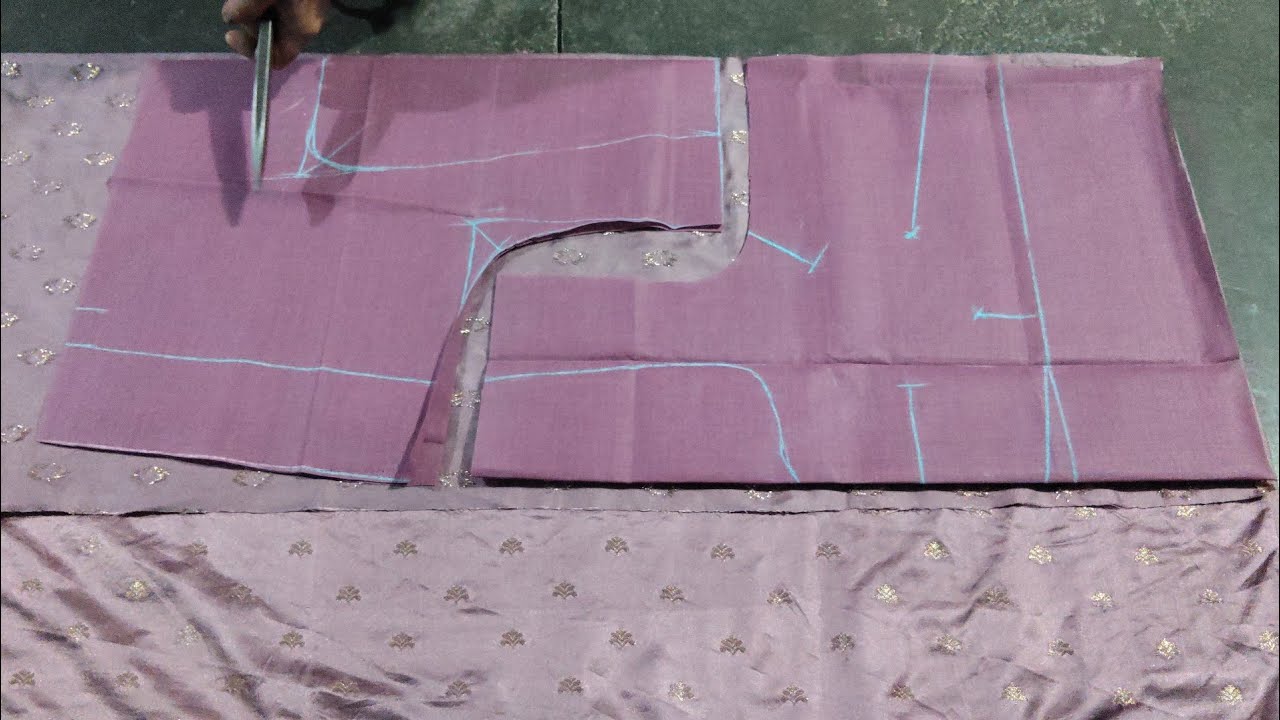 Simple  Tire Vala Blouse Cutting. #