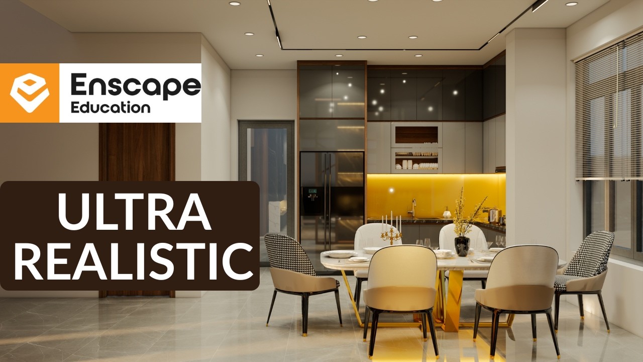 Ultra Realistic kitchen room Render | Enscape Interior Visualization 2026