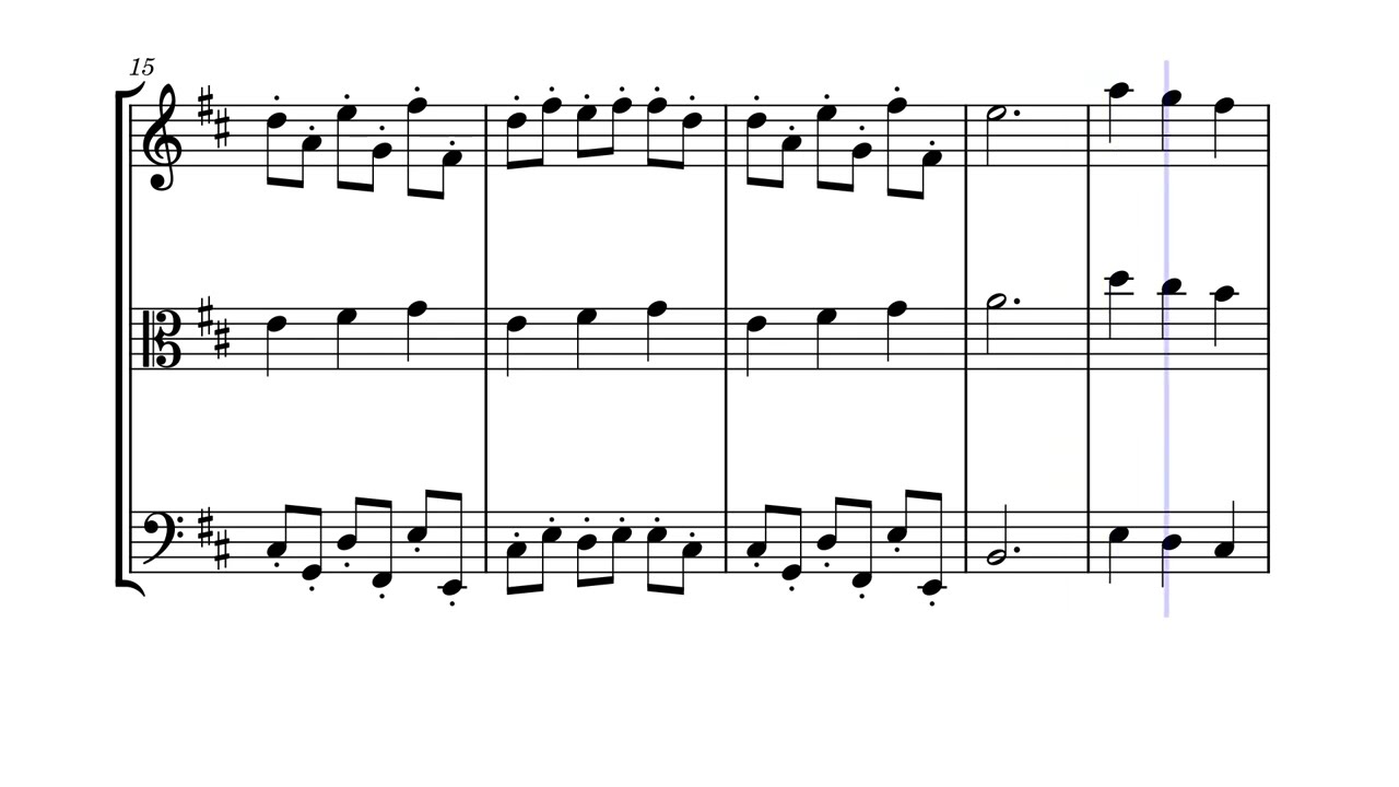 French folk song arrangement advanced
