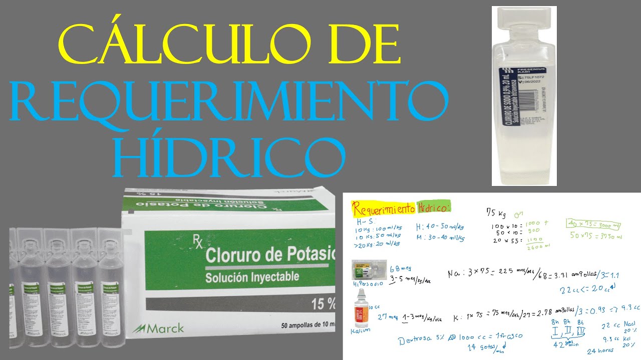 REQUERIMIENTO HÍDRICO: EJERCICIO, REPOSICIÓN DE SODIO, CLORO Y POTASIO EN PACIENTES POSTOPERADOS