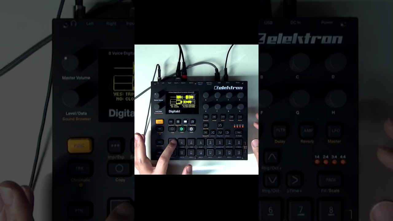 sampling[elektron Digitakt DDS-8]Techno with the sound of cooking/料理の音をサンプリングしてテクノ 