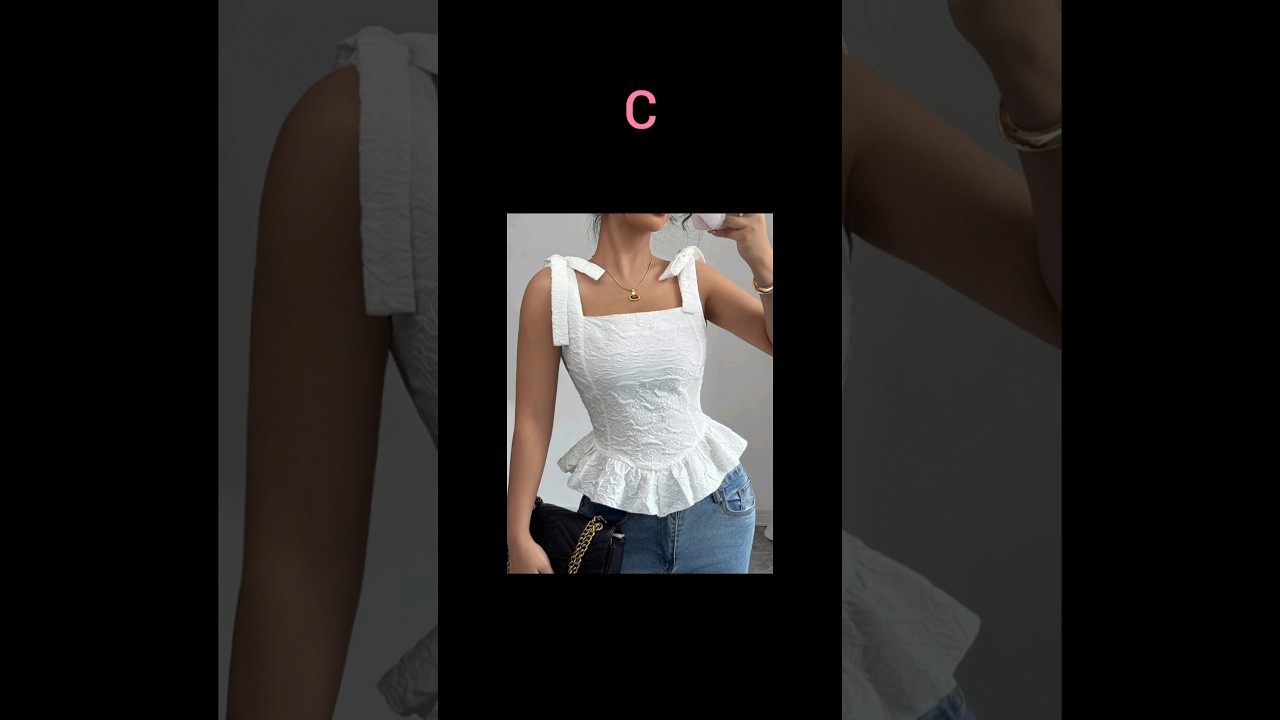 Select One Favorite White Top 😍 #whitedress #style #fashion #shorts