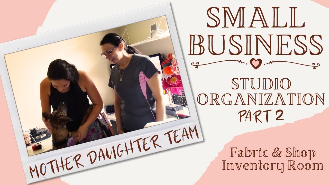 ORGANIZING OUR STUDIO l Sewing Studio at Home| Part 2💖🧵🪡☺️