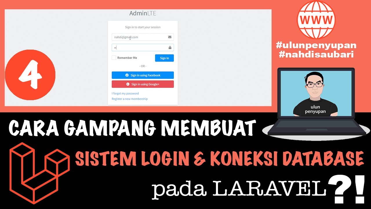 Membuat Sistem Login & Koneksi Database Pada Laravel dengan Mudah
