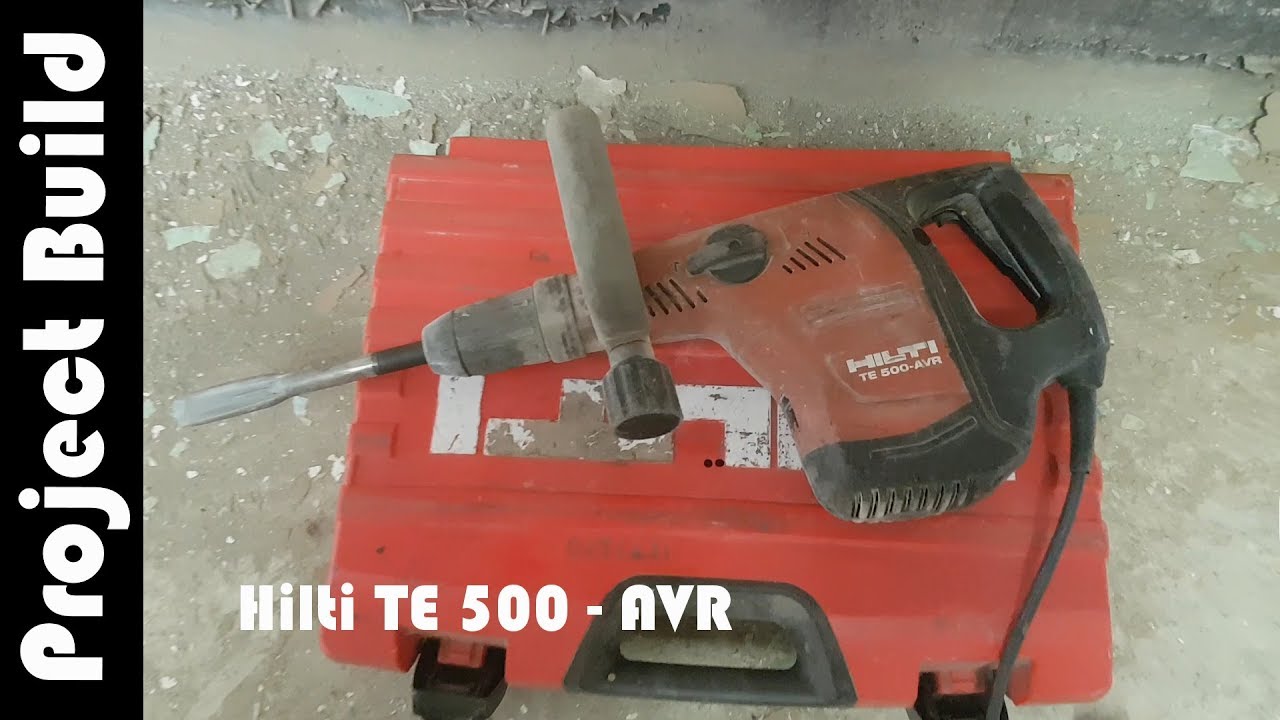 Hilti TE 500 AVR Breaker - Concrete Pad Demolition / Tips for Breaking Concrete