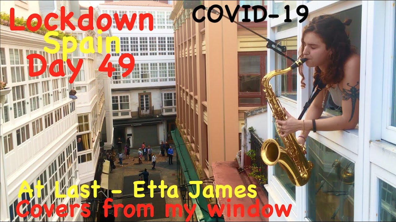 She plays for her neighbours whilst they are on Quarantine! Balcony sax in COVID