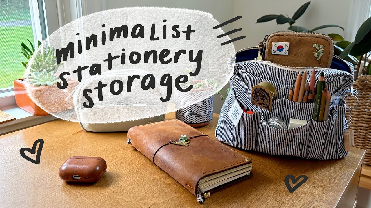 MINIMALIST + portable stationery storage for a small home | NO CRAFT ROOM NEEDED