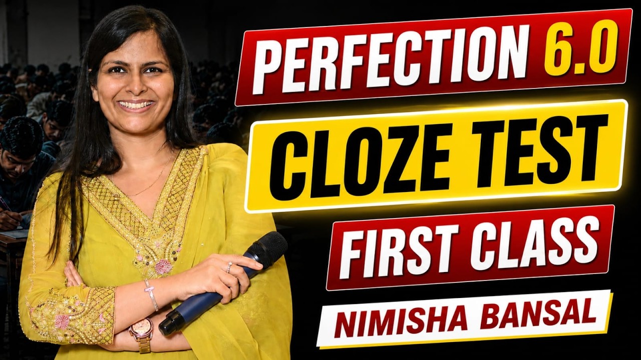 Cloze Test Perfection 6.0 | First Class FREE 🔥 | English Sabse Strong | Nimisha Bansal