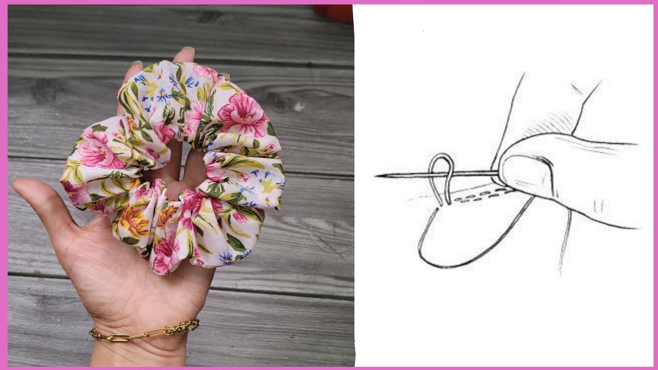 COSE SCRUNCHIE SIN MAQUINA DE COSER/SCRUNCHIES COCIDOS A MANO PARA VENDER O REGALAR