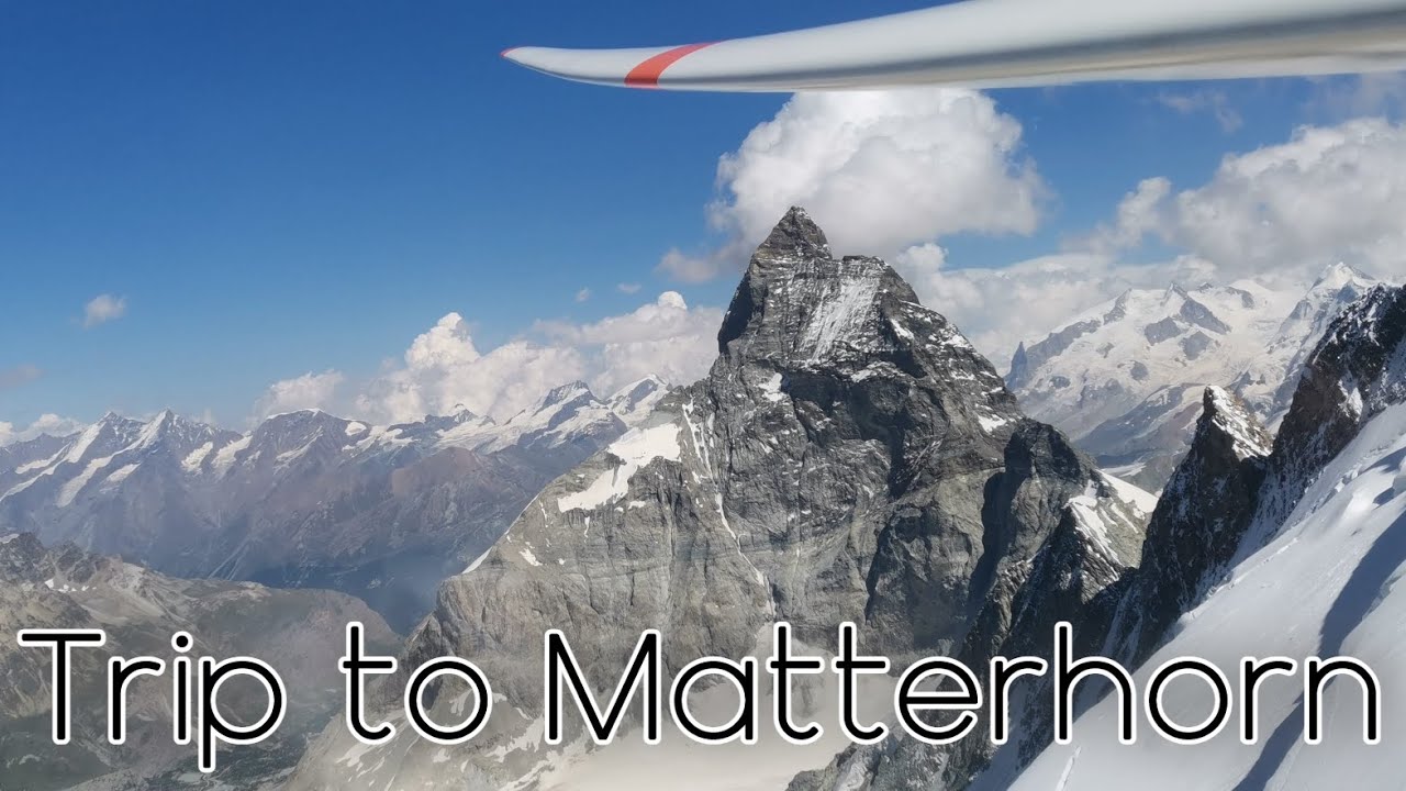 GLIDING TRIP TO MATTERHORN IN 360°