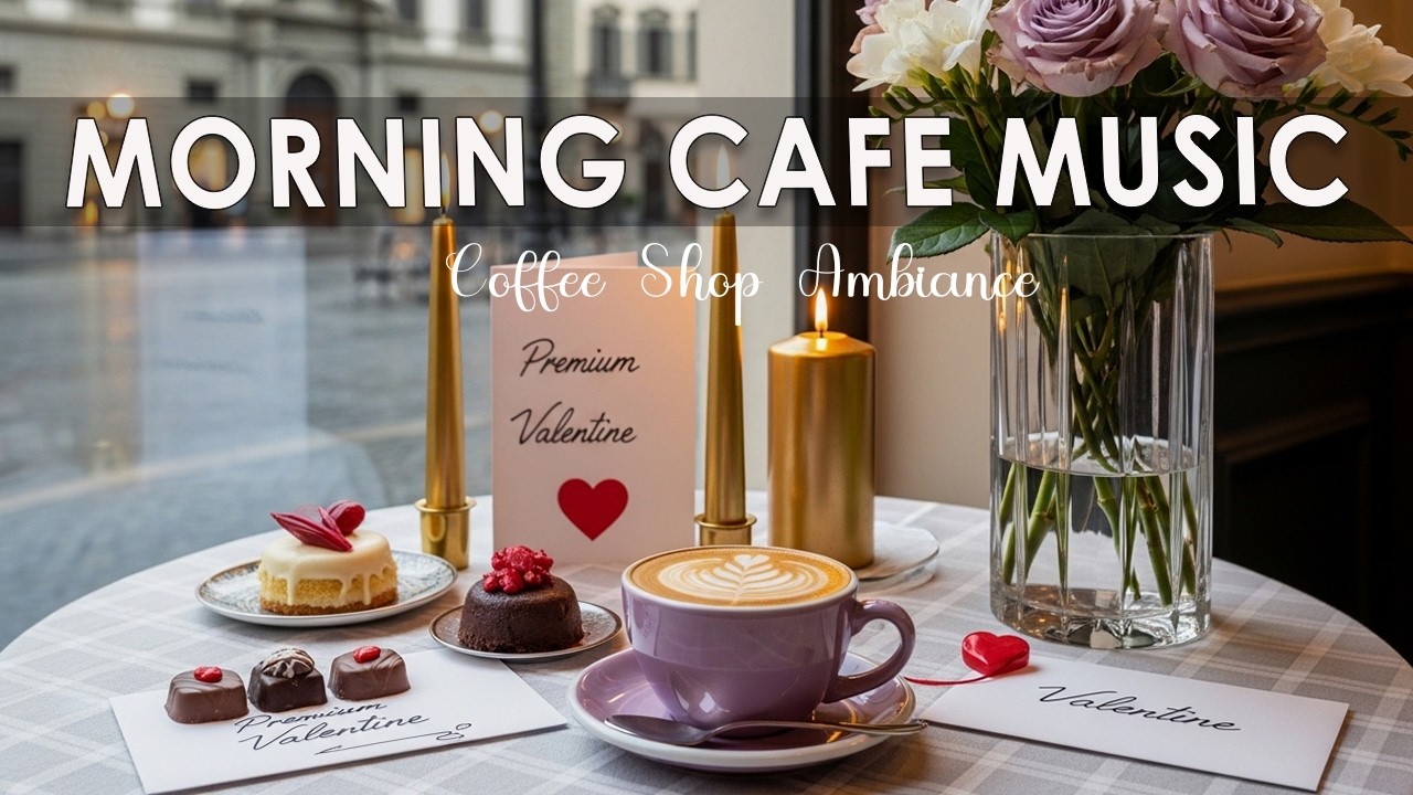 Morning Cafe Music💕🍫 Bossa Nova Piano - Coffee Shop Ambience for Start the Morning