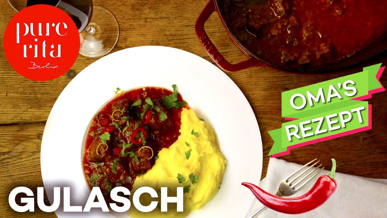 🌶️ Gulasch Rezept mit Geheimzutat 🎥 Rindergulasch (Rezept)