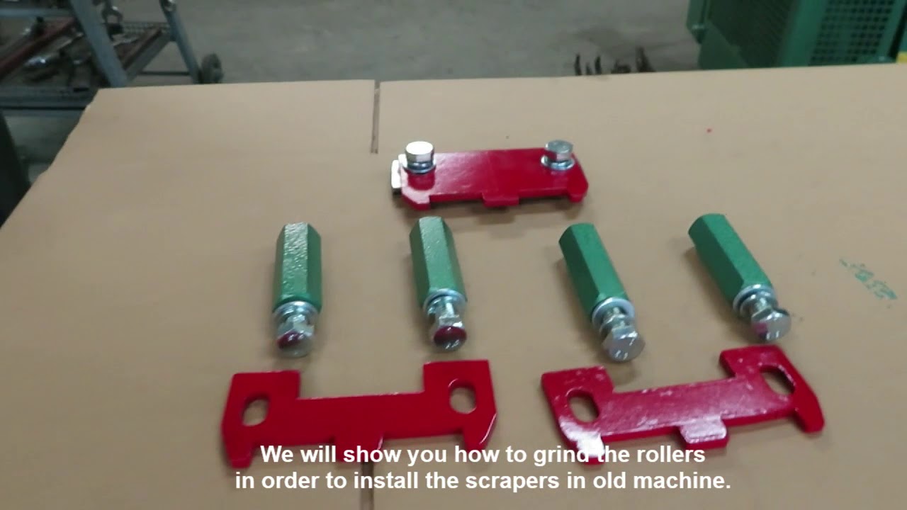 video  skrobaki  walc&oacute;w PRP / scrapers for main rollers PRP