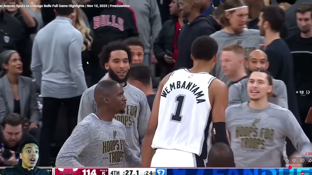 CarioReacts To Spurs vs Bulls | FULL GAME HIGHLIGHTS | November 10, 2025!!!