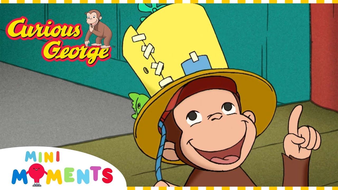 George makes a New Hat 🎩| Curious George | Mini Moments