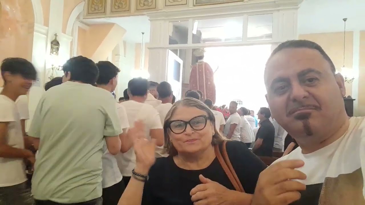Qui Chiesa San Marcellino Prete Martire Processione Visto Pieno Folla Cammino bello♥️🙏14/06/2024 ♥️🙏