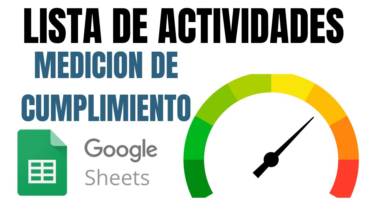 📊 Listado de Actividades con Porcentajes en Google Sheets ✅