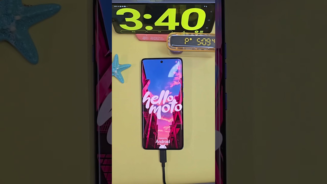 Motorola Edge 60 Pro Charging Test ⚡ | 6,000mAh + 90W charging 🔥 #MotorolaEdge60Pro #ChargingTest