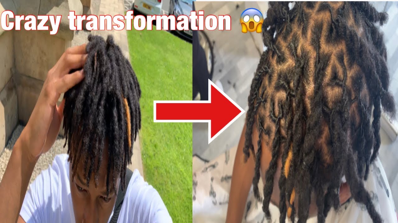 Crazy Freeform Dreadlocks Transformation *First Retwist* 😱