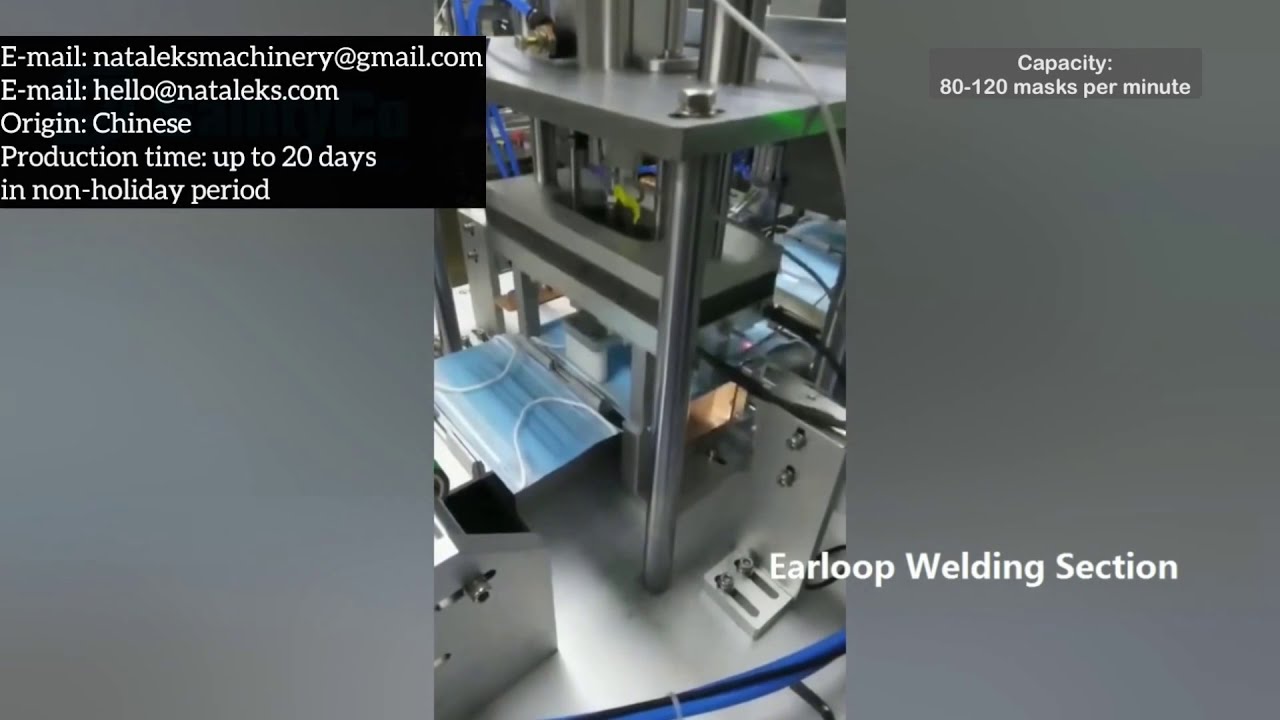Automatic surgical mask making production line