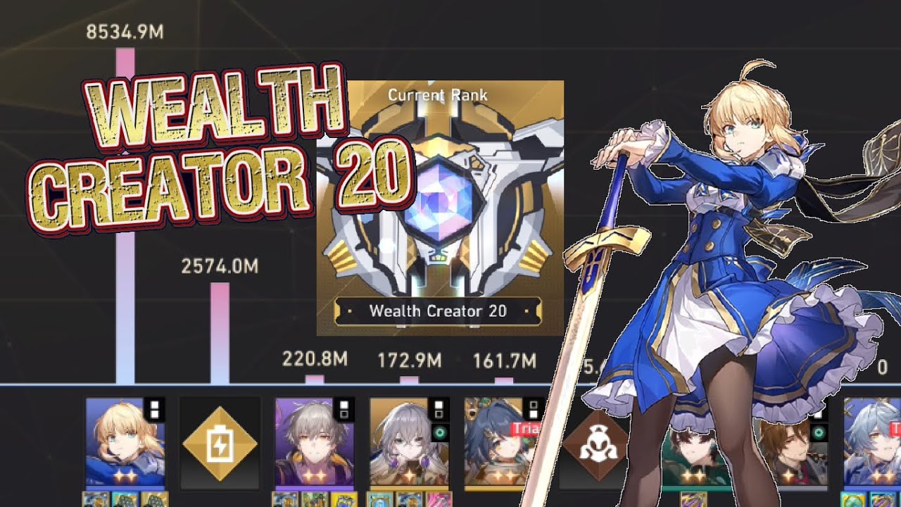 【HSR】 Saber destroys Currency War and reaches Wealth Creator 20