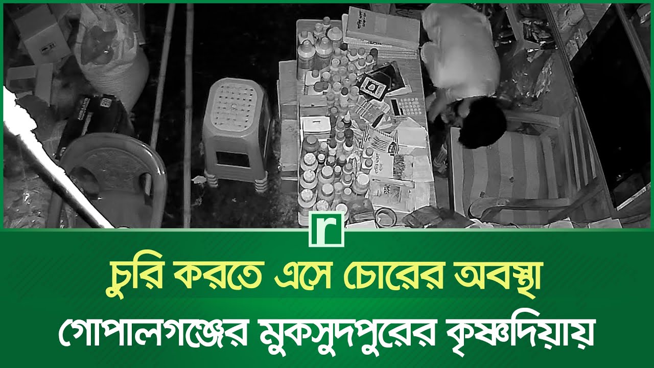 চুরি করতে এসে চোরের অবস্থা, গোপালগঞ্জের মুকসুদপুরের কৃষ্ণদিয়ায় | Gopalganj News | RisingBD