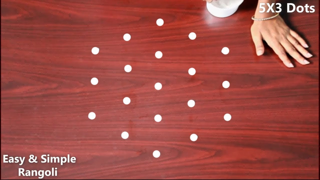 Aadi kolam |5*3 Aadivelli special villaku kolam|aadi 18 kolam|Aadiperuku kolam|Easy & simple rangoli
