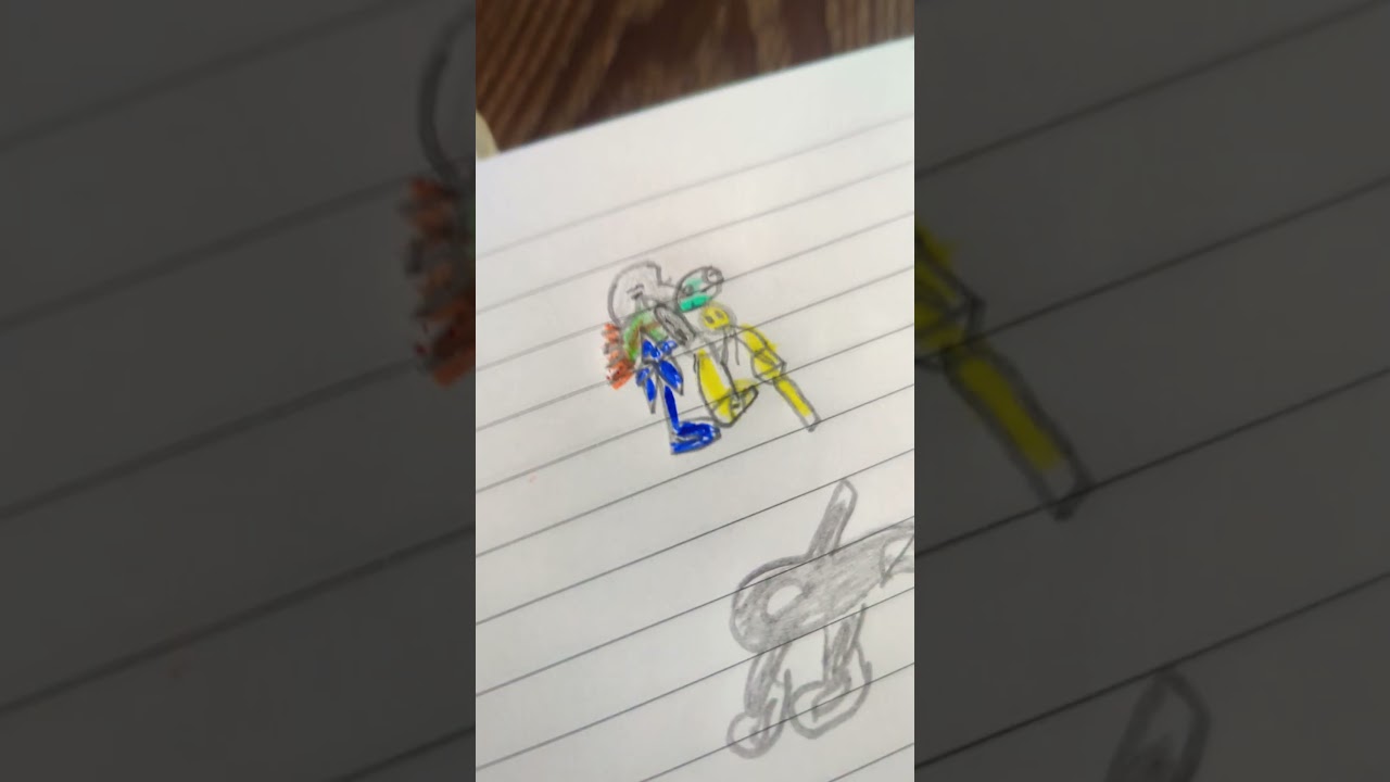 mi dibujo de la  grande combinaci&oacute;n brainrot🎨🎨😎😄😄