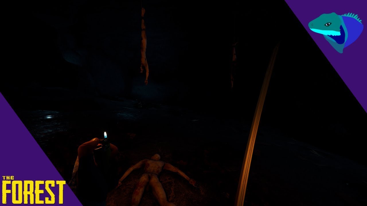 WE FINISH EXPLORING LEDGE CAVE! CANNIBALS ARE RESPAWNING! The Forest [E17]
