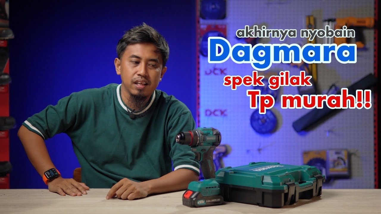 pertama review brand ini.. kok gini?? 😂🤔 - DAGMARA D4812 CORDLESS BRUSHLESS IMPACT DRILL 21V