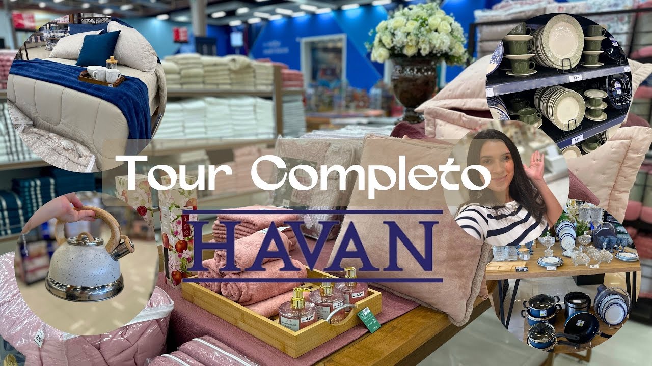 TOUR Completo NA HAVAN • NATAL | DA PRA MONTAR UM CASA DO ZERO |copos, pratos, utilidades de cozinha