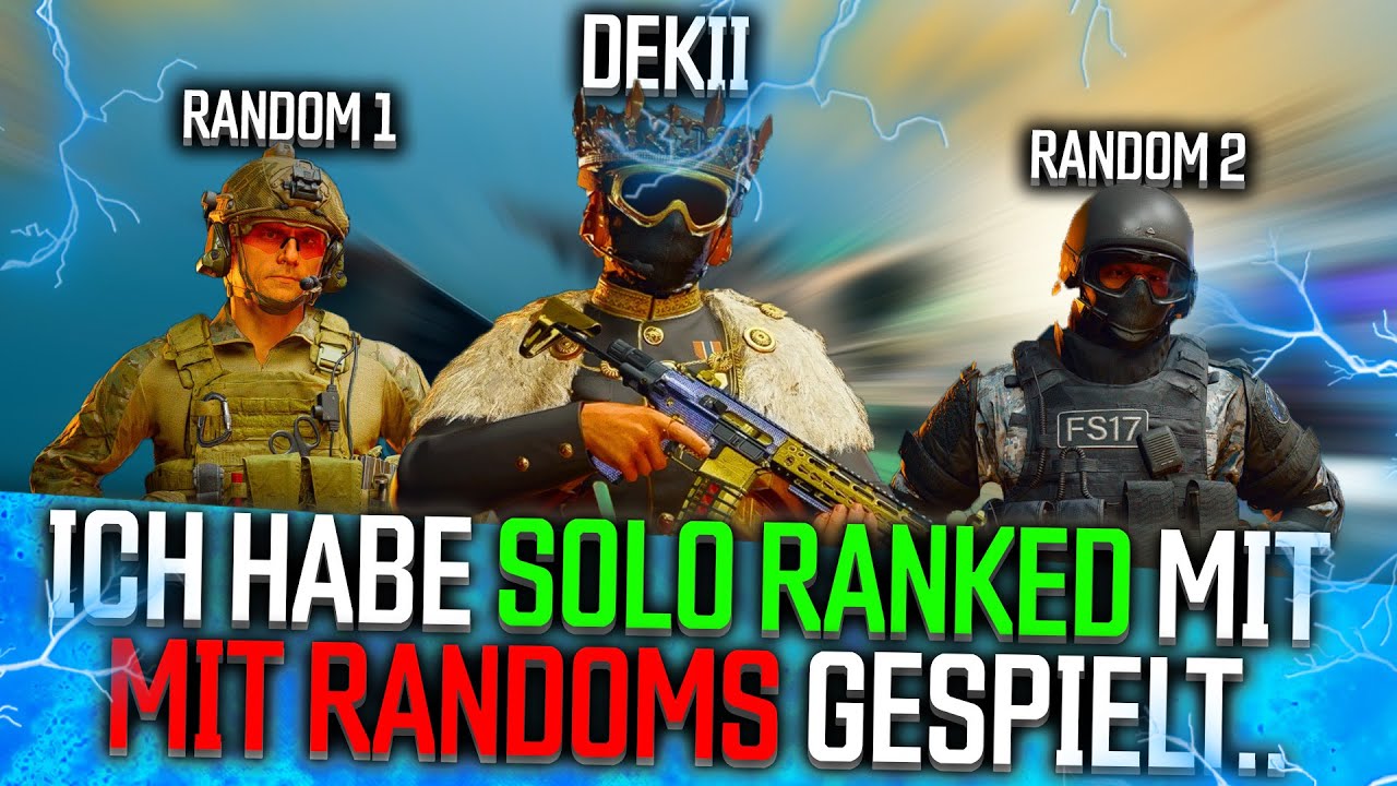 Ich habe RANKED mit RANDOMS gespielt & 27 Kills gemacht..