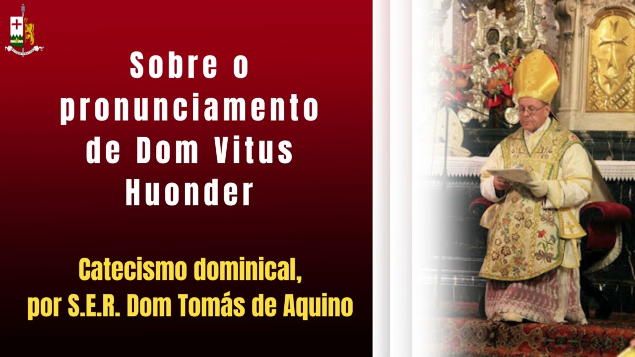 Sobre Dom Vitus Huonder, catecismo proferido por S.E.R. D. Tom&aacute;s de Aquino