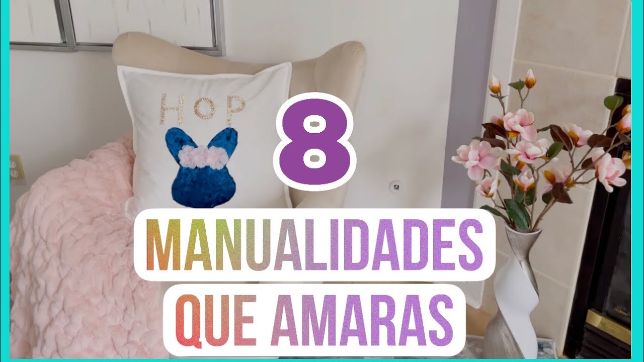 8 MANUALIDADES INCREÍBLES QUE PUEDES HACER EN CASA/decora tu casa fácil y económico