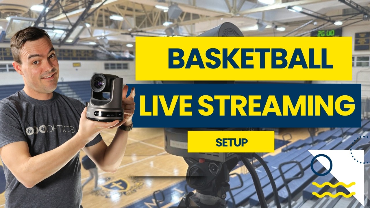 🏀 Basketball Live Streaming Setup! 🎥 - vMix, Instant Replay, PTZ Controls and more