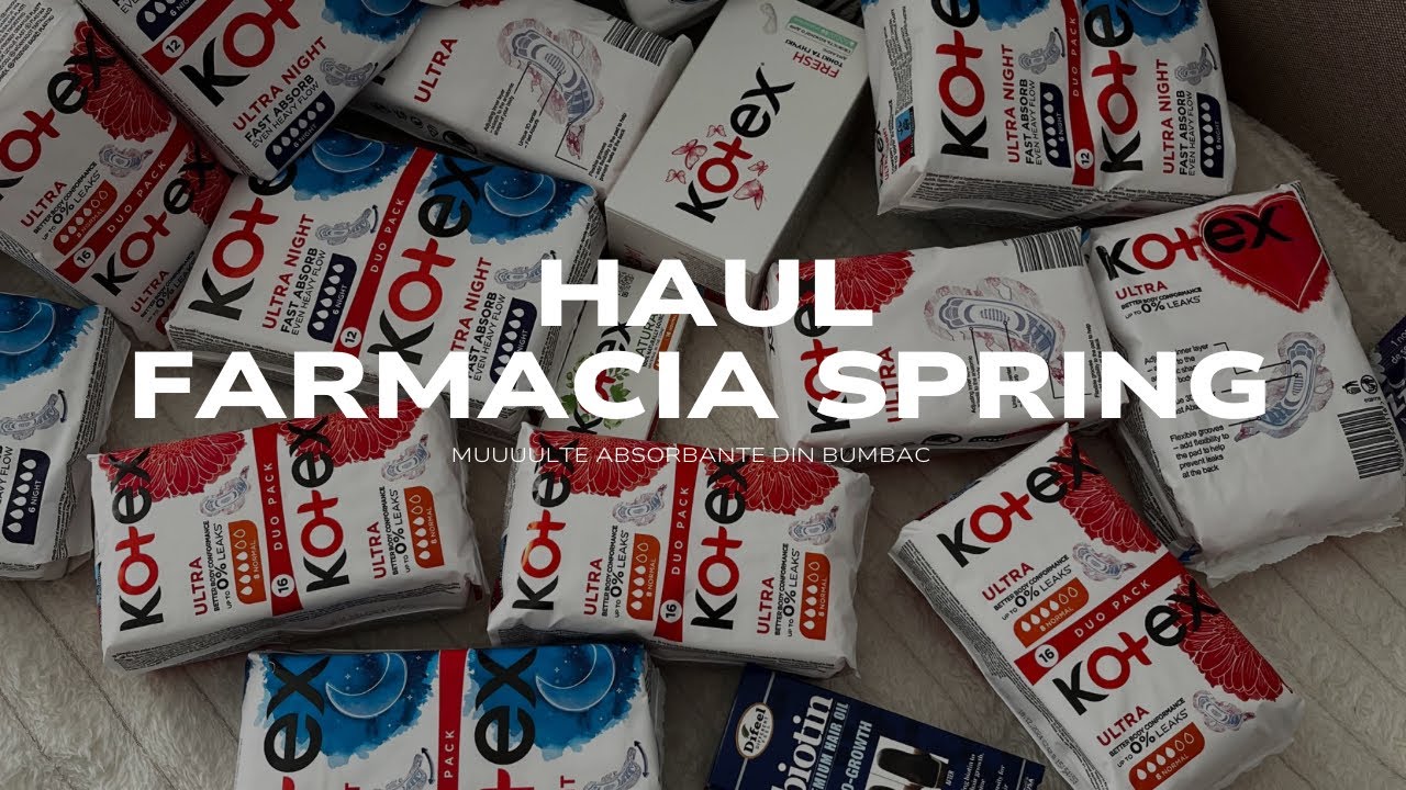 HAUL Farmacia Spring | absorbante din bumbac și altele