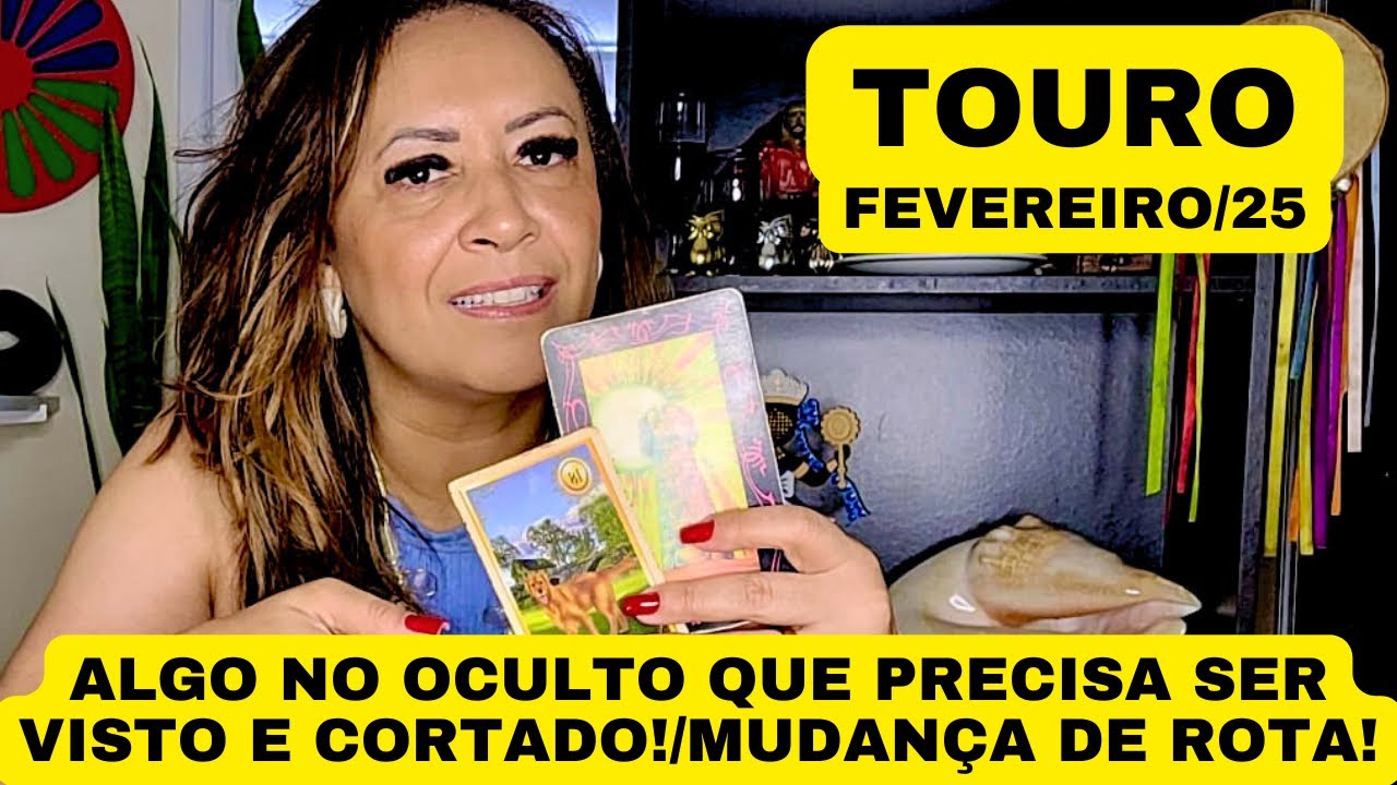 TOURO ♉️ Algo no Oculto que Precisa Ser Visto e Cortado•Mudança de Rota!