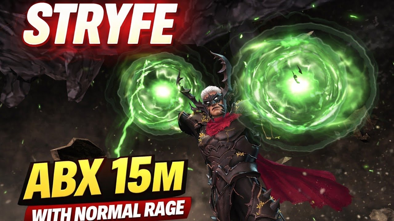 T4 STRYFE ABX 15 MILLION + WITH NORMAL RAGE ( MARVRL FUTURE FIGHT) IN HINDI 